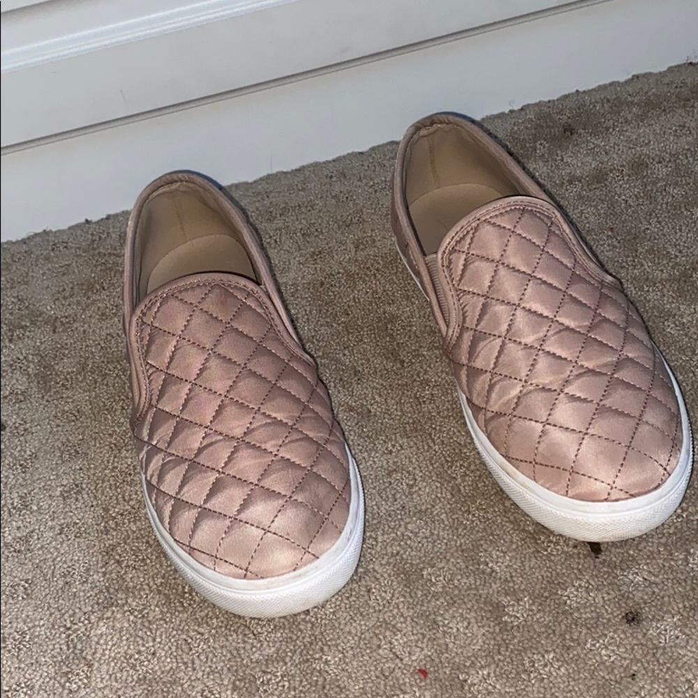 Pink Steve Madden slip on sneakers